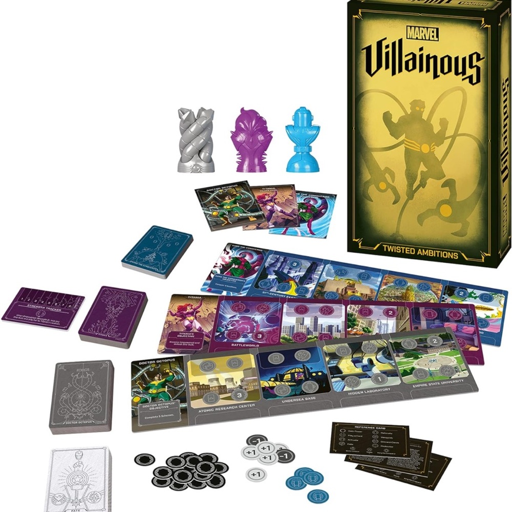 Ravensburger Marvel Villainous: Twisted Ambitions - Engaging Strategy Board Game